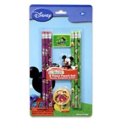 Mickey Pencil And Erasers 8ct