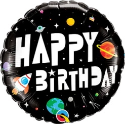 Qualatex 18 Inch Birthday Astronaut Foil Balloon 1ct