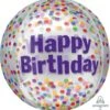 Anagram Happy Birthday Funfetti 16in ORBZ Balloon -Toy World 91298MF