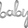 Anagram Balloon Baby Script 39x33 Silver -Toy World 92231