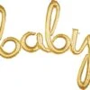Anagram Balloon Baby Script 39x33 Gold