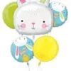 Easter Hello Bunny Bouquet Foil Balloons -Toy World 95377