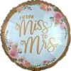 Anagram Mint To Be Miss To Mrs. 18in Foil Balloon