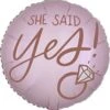 Anagram Blush Wedding 17in Foil Balloon