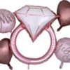 Anagram Blush Wedding Bouquet Foil Balloon