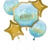 Anagram Bouquet Blue Baby Boy Foil Balloon -Toy World 96557