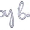 Balloon Happy Birthday Script 76x27 Silver -Toy World 97458