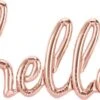 Northstar Script Hello Rose Gold 47in Foil Balloon -Toy World 97987