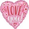 Love You White Dots 17in Foil Balloon 3 Love You White Dots 17in Foil Balloon -Toy World 98903