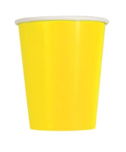 Neon Yellow Cup 12 Ounce 10ct