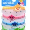 Baby Shark 4Pk Rubber Bracelet On Card 3.5x.50x4.75 2 Baby Shark 4Pk Rubber Bracelet On Card 3.5x.50x4.75 -Toy World BS005