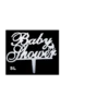 Mirror Acrylic Silver Cake Topper Baby Shower -Toy World DAN 403SL