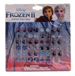 Frozen 2- 24 Pair Sticker Earrings On Blister Card