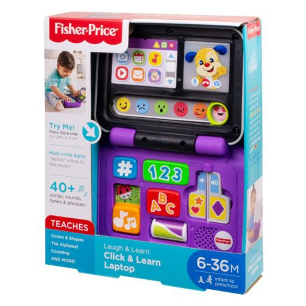 Fisher-Price Laugh & Learn Click & Learn Laptop 2 Fisher-Price Laugh & Learn Click & Learn Laptop - Image 2