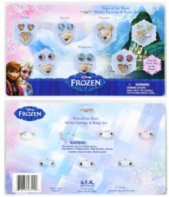 Disney Frozen 7 Day Ring-Earring Set 6.75x4.25x1