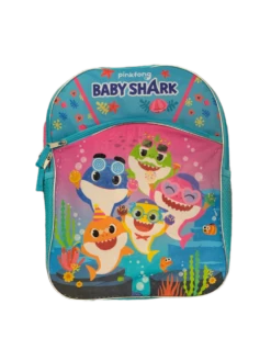 Baby Shark 16In Plain Front 1 Pocket