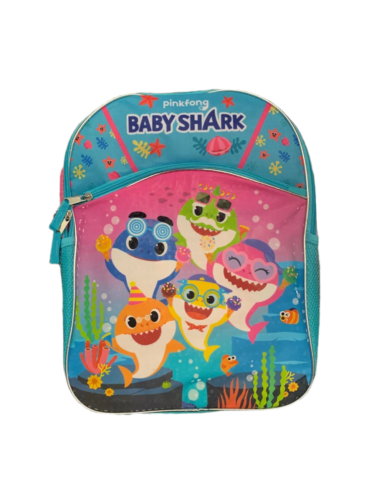 Baby Shark 16In Plain Front 1 Pocket 1 Baby Shark 16In Plain Front 1 Pocket