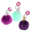 Unicorn Horn Pom Pom Keychain 4.5in -Toy World KCPOMU4