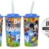 Mickey 16 Oz Sports Tumbler W Lid And Straw 55g -Toy World MMPKJ130