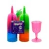 Neon Wine Glasses Asst 5.5oz 2pc 20ct 3 Neon Wine Glasses Asst 5.5oz 2pc 20ct -Toy World N52090