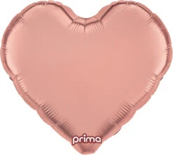 Prima Rose Gold Heart 18 Inch Foil Balloon 1ct