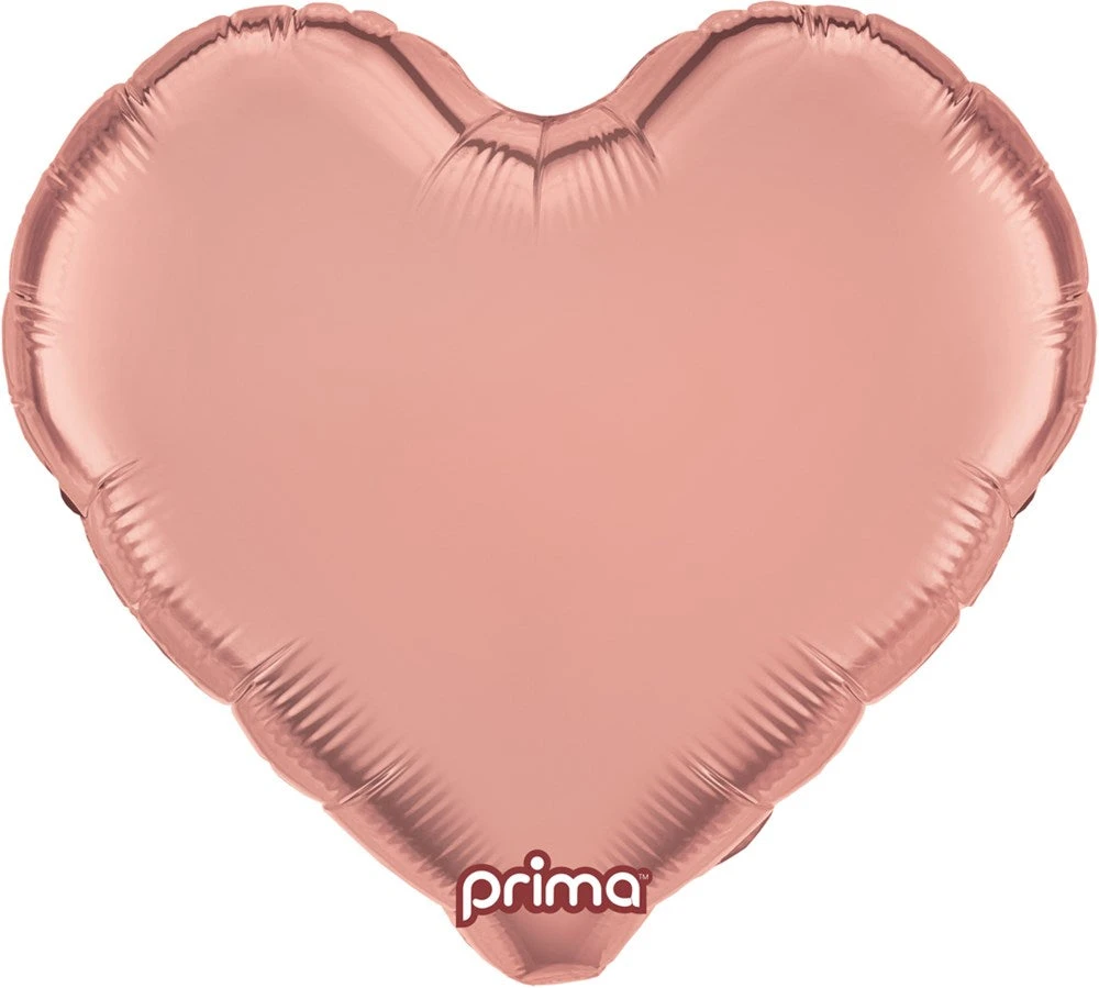 Prima Rose Gold Heart 18 Inch Foil Balloon 1ct 1 Prima Rose Gold Heart 18 Inch Foil Balloon 1ct