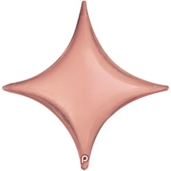 Prima Rose Gold Star Point 18 Inch Deco Balloon 5ct