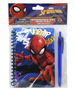 Spiderman Spiral Notebook With Pen 60 Sheets