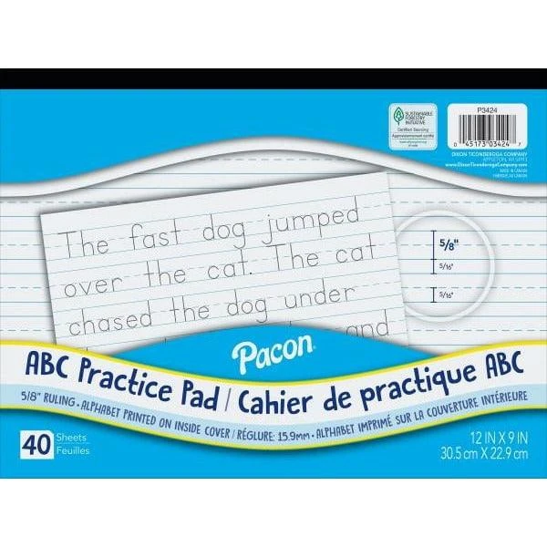 Dxn ABC 12in X 9in Writing Practice Tablet Pad 40ct 1 Dxn ABC 12in X 9in Writing Practice Tablet Pad 40ct