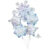 Anagram Snowflakes Foil Balloon Bouquet -Toy World anagram christmas snowflakes bouquet foil balloons toy world inc
