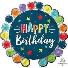 Anagram Dot Circle Birthday 26in Foil Balloon