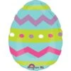 Anagram Easter Egg Stripe Chevron 18in Foil Balloon -Toy World anagram easter egg stripe chevron 18in foil balloon toy world inc