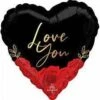 Anagram Valentine's Day Love You Romantic Roses 17in Foil Balloon -Toy World anagram valentine s day love you romantic roses 17in foil balloon toy world inc