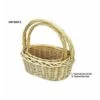 Basket 2pc Oval White