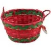Basket Bamboo 2 Handles 9 In -Toy World basket bamboo 2 handles 9 in toy world inc