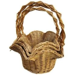 Basket Flower Shape 11x9in