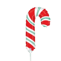 Betallic Candy Cane 14 Inch Mini Air Shape Foil Balloon 1ct
