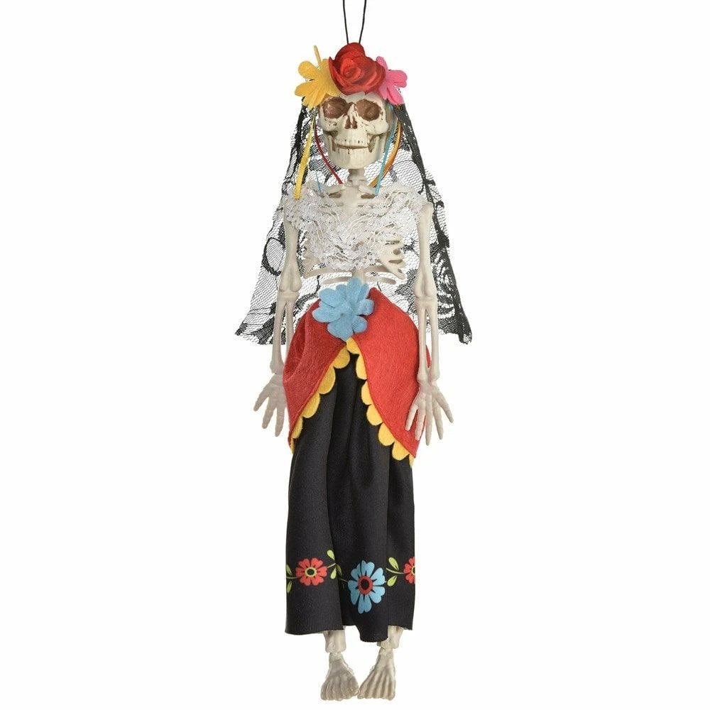 Day Of The Dead Hanging Skeleton - Bride 1 Day Of The Dead Hanging Skeleton - Bride