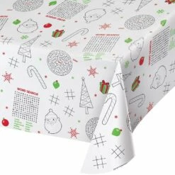 Decor Paper Tablecover Christmas Activity 1ct