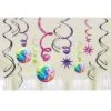 AMS Disco Fever Swirl Deco 12ct -Toy World disco fever swirl deco 12ct toy world inc