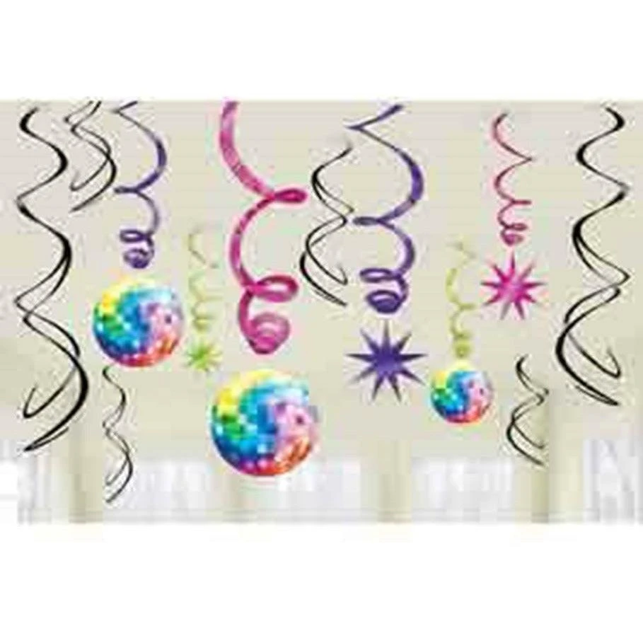 AMS Disco Fever Swirl Deco 12ct 1 AMS Disco Fever Swirl Deco 12ct