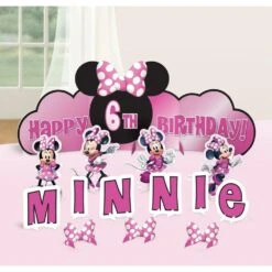 AMS Disney Minnie Mouse Forever Table Decoration 14ct