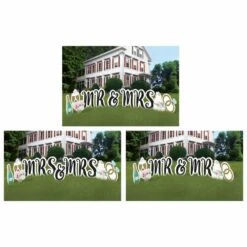 AMS Giant Wedding Couple Yard Sign 38ct
