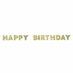 AMS Golden Age Birthday Fringed Jumbo Letter Banner 1ct