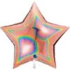 Grabo Rose Gold Glitter Holographic Star 36in Foil Balloon -Toy World grabo rose gold glitter holographic star 36in foil balloon toy world inc