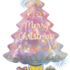 Betallic Opal Christmas Tree 39 Inch Holographic Shape Foil Balloon 1ct -Toy World holochristmastree