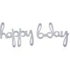 AMS Holographic Happy Birthday Script Balloon 1ct -Toy World holographic happy birthday script balloon toy world inc