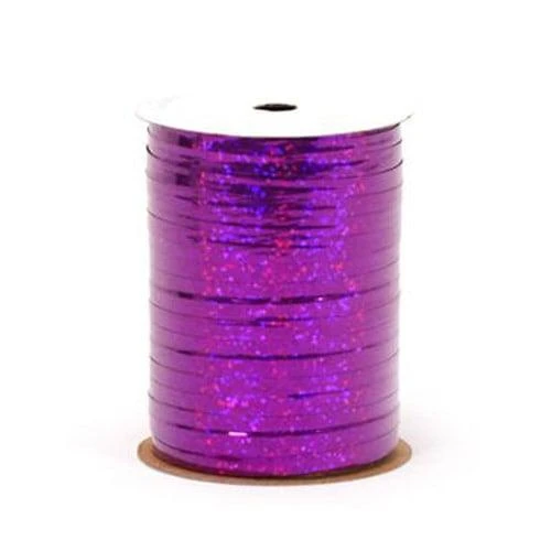 Holographic Purple Curling Ribbon 3/16in X 100yd 1 Holographic Purple Curling Ribbon 3/16in X 100yd