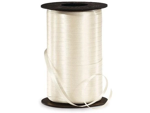 Ivory Curling Ribbon 3/16in X 500yd 1 Ivory Curling Ribbon 3/16in X 500yd