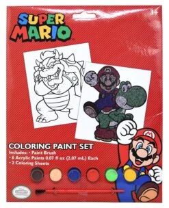 Mario Poster Paint Set 8.75x.50x11.2